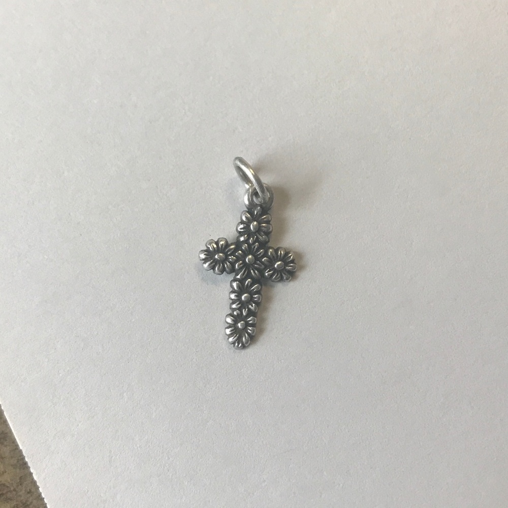 James Avery Flower Cross Charm